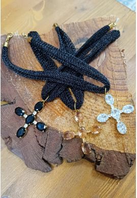 Collar malla cruz by La Provenza