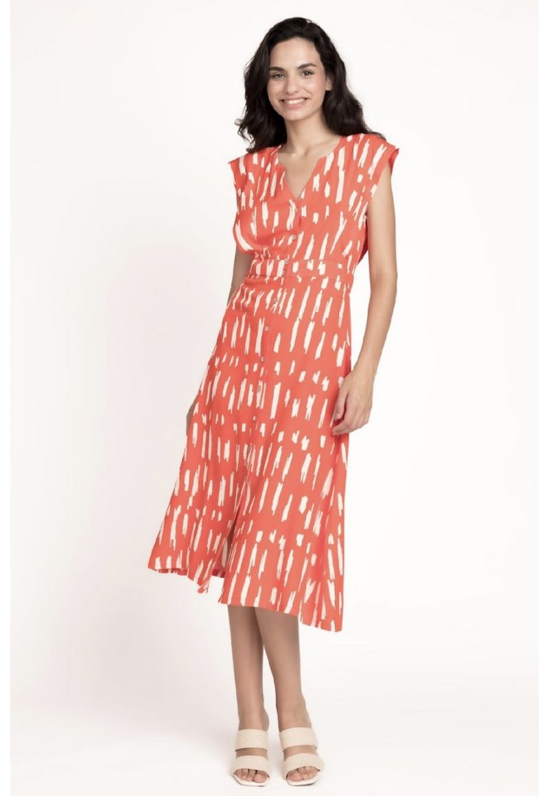 Vestido Lula coral by Cms Jeans