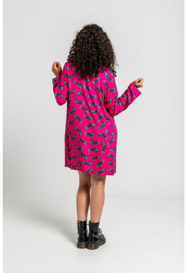 Vestido fucsia perritos by Lolina
