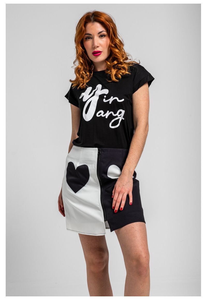 Falda trapecio Ying-Yang by Lolina
