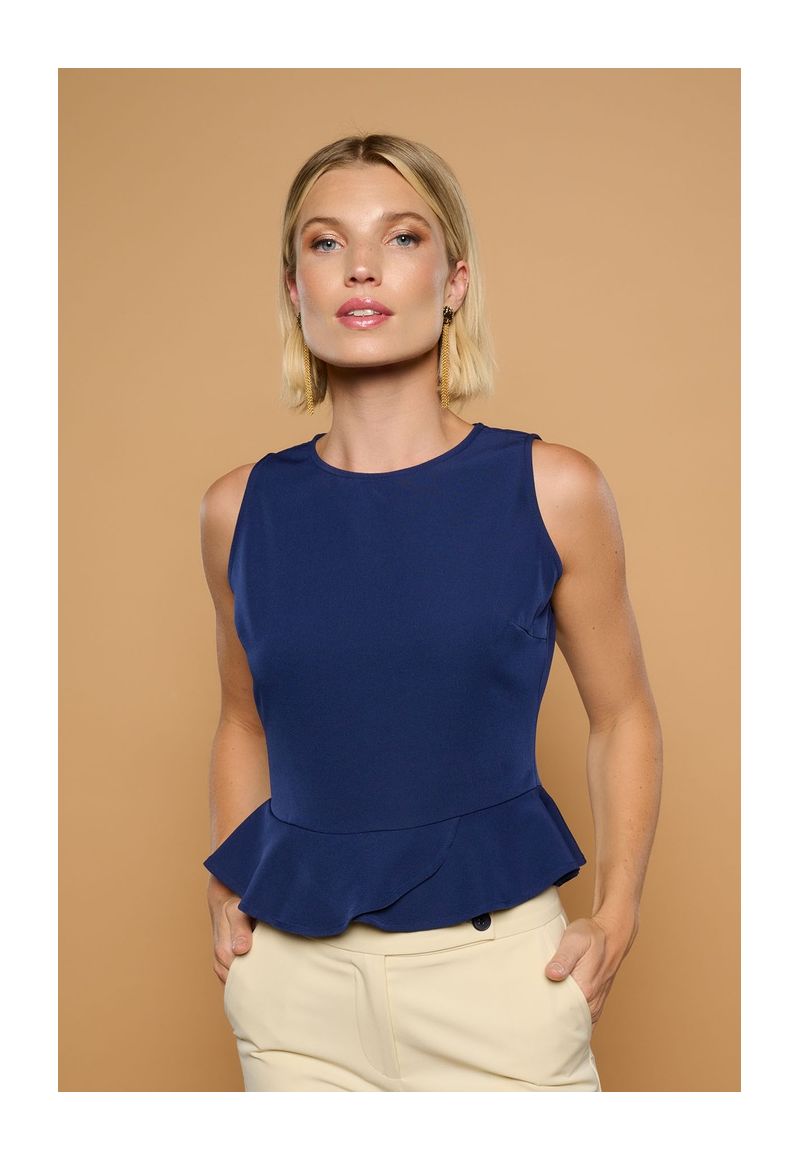 Blue Marines Top by Minueto