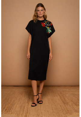 Black Boho dress by Minueto