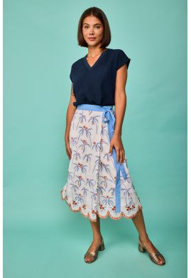 Falda colindres blanco by Smile