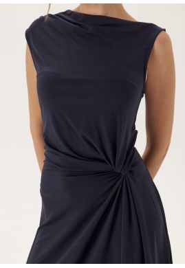 Vielise draped midi dress by Vila Clothes