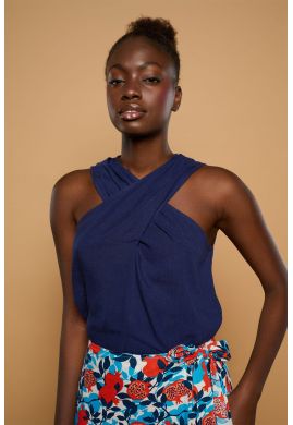 Blue Grana Top by Minueto